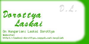 dorottya laskai business card